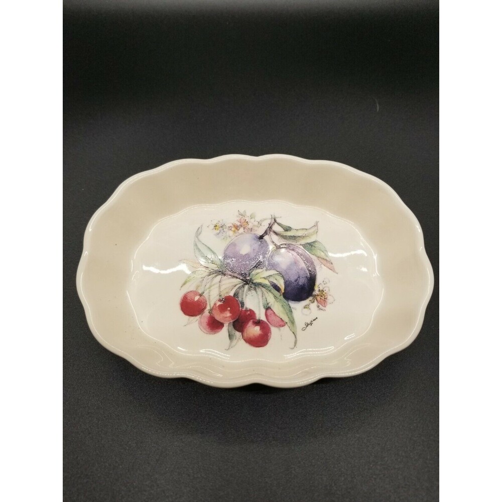 Rossware Specialized Ceramics Small DISH Fruit Design ENGLAND See!